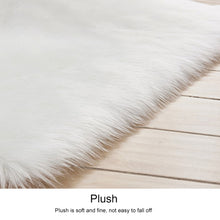 Load image into Gallery viewer, Luxury Rectangle Square Soft Artificial Wool Sheepskin Fluffy Rug Fur Carpet, 80x180cm, 45x45cm, 100x180cm, 55x55cm