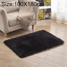 Load image into Gallery viewer, Luxury Rectangle Square Soft Artificial Wool Sheepskin Fluffy Rug Fur Carpet, 80x180cm, 45x45cm, 100x180cm, 55x55cm