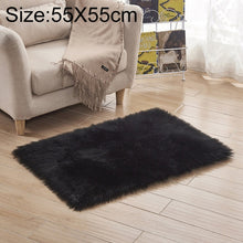 Load image into Gallery viewer, Luxury Rectangle Square Soft Artificial Wool Sheepskin Fluffy Rug Fur Carpet, 80x180cm, 45x45cm, 100x180cm, 55x55cm