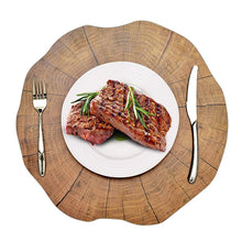 Load image into Gallery viewer, 2 PCS Wood Placement Table Mats Tableware Pad Lotus Shape Tea Cup Bowl Decoration, Table Mats 1