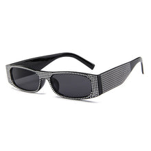 Load image into Gallery viewer, Square Sunglasses Women Imitation Diamond Lasses Fashion UV400 Sunglasses