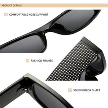 Load image into Gallery viewer, Square Sunglasses Women Imitation Diamond Lasses Fashion UV400 Sunglasses