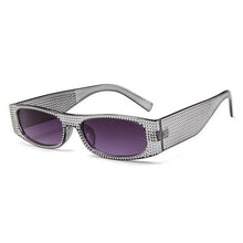 Load image into Gallery viewer, Square Sunglasses Women Imitation Diamond Lasses Fashion UV400 Sunglasses