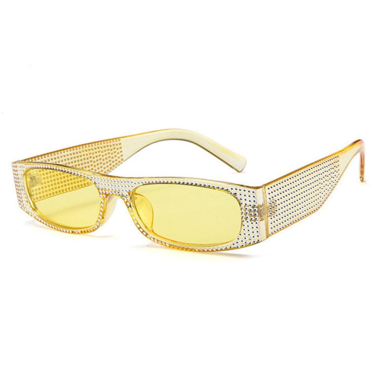Square Sunglasses Women Imitation Diamond Lasses Fashion UV400 Sunglasses