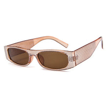 Load image into Gallery viewer, Square Sunglasses Women Imitation Diamond Lasses Fashion UV400 Sunglasses