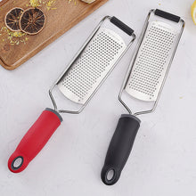 Load image into Gallery viewer, Cheese Grater Stainless Steel Blade Cheese Slicer Lemon Grater Chocolate Scraping Planer with Protective Cover, Cheese Grater (Red), Cheese Grater (Black)