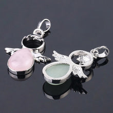 Load image into Gallery viewer, Women Angel Wings Pendants Natural Crystal Stone Necklaces
