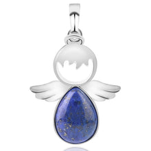 Load image into Gallery viewer, Women Angel Wings Pendants Natural Crystal Stone Necklaces