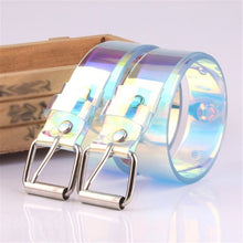 Load image into Gallery viewer, Fashion Women Cute Transparent Belt Casual Buckle Waist Ladies Punk Leather Belts, 90cm, 100cm, 110cm, 120cm