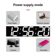 Load image into Gallery viewer, Creative LED Digital Wall Clock Multi-function WIFI Clock, 6 Bit Hollow WIFI, 6 Bit Sealed Box WIFI