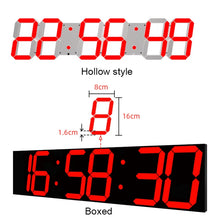 Load image into Gallery viewer, Creative LED Digital Wall Clock Multi-function WIFI Clock, 6 Bit Hollow WIFI, 6 Bit Sealed Box WIFI