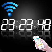 Load image into Gallery viewer, Creative LED Digital Wall Clock Multi-function WIFI Clock, 6 Bit Hollow WIFI, 6 Bit Sealed Box WIFI