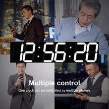 Load image into Gallery viewer, Creative LED Digital Wall Clock Multi-function WIFI Clock, 6 Bit Hollow WIFI, 6 Bit Sealed Box WIFI