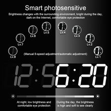 Load image into Gallery viewer, Creative LED Digital Wall Clock Multi-function WIFI Clock, 6 Bit Hollow WIFI, 6 Bit Sealed Box WIFI