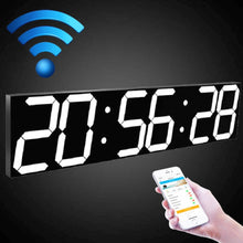 Load image into Gallery viewer, Creative LED Digital Wall Clock Multi-function WIFI Clock, 6 Bit Hollow WIFI, 6 Bit Sealed Box WIFI