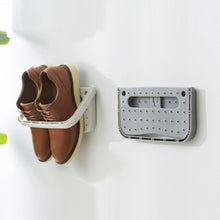 Load image into Gallery viewer, Suction Cup Multi Function Folding Wall Hanging Slippers Storage Rack