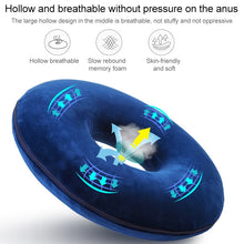 Load image into Gallery viewer, Anti-Decubitus Cushion Memory Foam Circle Chair Cushion