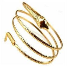 Load image into Gallery viewer, Small Metal Snake Bracelet Twisted Snake Ring Bangles Bracelet