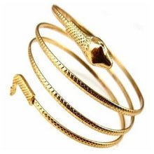 Load image into Gallery viewer, Small Metal Snake Bracelet Twisted Snake Ring Bangles Bracelet