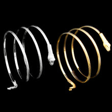 Load image into Gallery viewer, Small Metal Snake Bracelet Twisted Snake Ring Bangles Bracelet