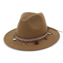 Load image into Gallery viewer, Women Jazz Caps Bohemia Style Woolen Hats for Spring Summer Beach