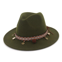 Load image into Gallery viewer, Women Jazz Caps Bohemia Style Woolen Hats for Spring Summer Beach
