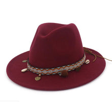 Load image into Gallery viewer, Women Jazz Caps Bohemia Style Woolen Hats for Spring Summer Beach