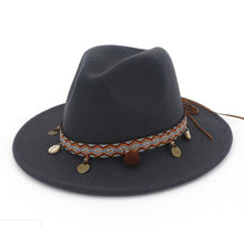 Load image into Gallery viewer, Women Jazz Caps Bohemia Style Woolen Hats for Spring Summer Beach