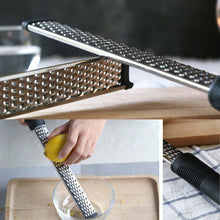 Load image into Gallery viewer, Portable Rectangle Stainless Steel Cheese Grater Tools Chocolate Lemon Fruit Peeler, PP bag packaging, Color box