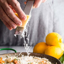 Load image into Gallery viewer, Portable Rectangle Stainless Steel Cheese Grater Tools Chocolate Lemon Fruit Peeler, PP bag packaging, Color box