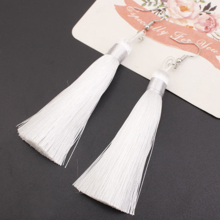 3 PCS Women Boho Fashion Long Tassel Earrings, Black, Blue, Yellow, Purple, Red, Pink, White, Multicolor, wine red, rose red, green, grey, deep coffee, coffee