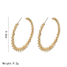 Load image into Gallery viewer, Vintage Round Fashion Earrings Female Jewellery, gold, white
