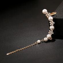 Load image into Gallery viewer, Women Fashion Tassel Left Ear Alloy Clip Earrings Snow Ear Bone Clip, gold, silver