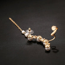 Load image into Gallery viewer, Women Fashion Tassel Left Ear Alloy Clip Earrings Snow Ear Bone Clip, gold, silver