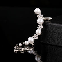 Load image into Gallery viewer, Women Fashion Tassel Left Ear Alloy Clip Earrings Snow Ear Bone Clip, gold, silver