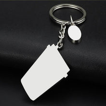 Load image into Gallery viewer, 2 PCS Coffee Cup Keychain Creative Metal Pendant Small Gift, Coffee Cup Shape