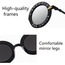 Load image into Gallery viewer, Women Vintage Round Frame Gradient Shades Sun Glasses