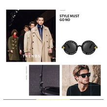 Load image into Gallery viewer, Women Vintage Round Frame Gradient Shades Sun Glasses