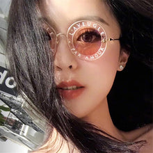 Load image into Gallery viewer, Women Vintage Round Frame Gradient Shades Sun Glasses