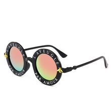 Load image into Gallery viewer, Women Vintage Round Frame Gradient Shades Sun Glasses