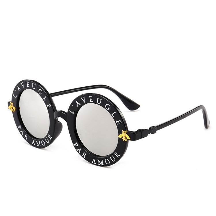 Women Vintage Round Frame Gradient Shades Sun Glasses