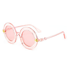 Load image into Gallery viewer, Women Vintage Round Frame Gradient Shades Sun Glasses