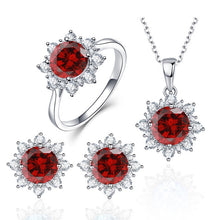 Load image into Gallery viewer, 3 PCS/Set Snow Shape Gemstone Jewelry Set For Women, 6, 7, 8, 9, 10