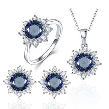 Load image into Gallery viewer, 3 PCS/Set Snow Shape Gemstone Jewelry Set For Women, 6, 7, 8, 9, 10