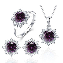 Load image into Gallery viewer, 3 PCS/Set Snow Shape Gemstone Jewelry Set For Women, 6, 7, 8, 9, 10