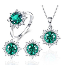 Load image into Gallery viewer, 3 PCS/Set Snow Shape Gemstone Jewelry Set For Women, 6, 7, 8, 9, 10