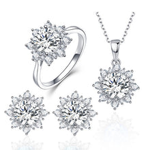 Load image into Gallery viewer, 3 PCS/Set Snow Shape Gemstone Jewelry Set For Women, 6, 7, 8, 9, 10