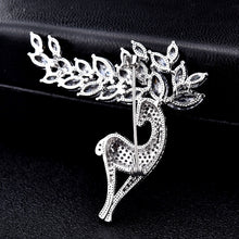 Load image into Gallery viewer, Women Fashion Crystal Zircon Cute Deer Brooch, Cute Deer