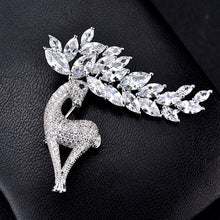 Load image into Gallery viewer, Women Fashion Crystal Zircon Cute Deer Brooch, Cute Deer