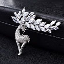 Load image into Gallery viewer, Women Fashion Crystal Zircon Cute Deer Brooch, Cute Deer